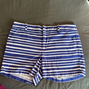 Tommy Hilfiger Blue and White Striped Shorts Sz 6